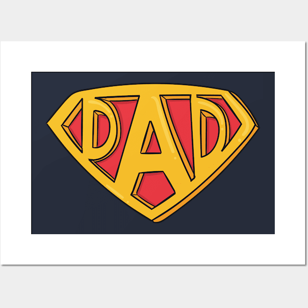 super dad Wall Art by Spring Moon